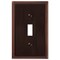 Amerelle Wall Plate, Number of Gangs: 1 gang Die-cast Metal, Aged Bronze Finish, Brown 77TDB - alternate 4